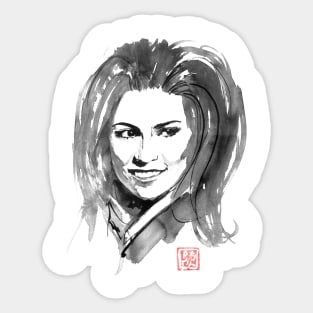 beautiful woman smiling Sticker